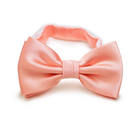 Tropical Peach Wedding Bow Tie