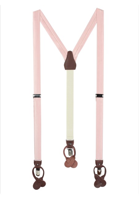 Peach Blush Wedding Suspenders