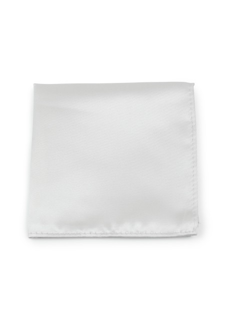 Formal Light Silver Pocket Square
