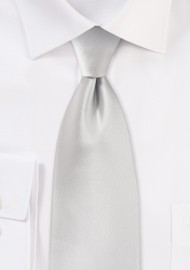 Formal Light Silver Necktie