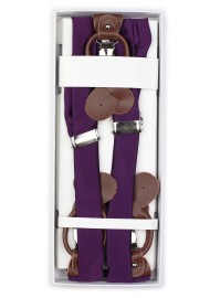 Bright Purple Suspender in Box