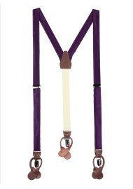 Bright Purple Suspenders