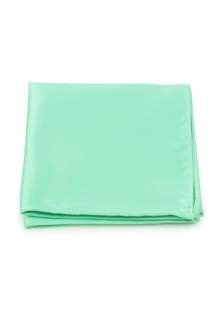 Shiny Mint Colored Pocket Square