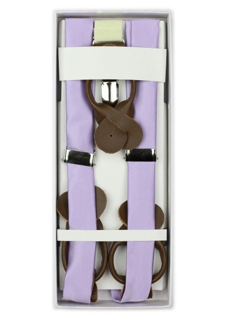 Light Lavender Suspenders in Box