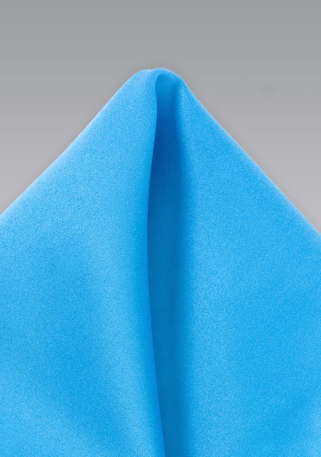 Cyan Blue Pocket Square