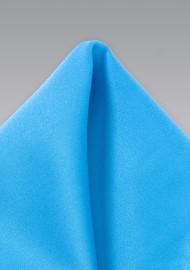 Cyan Blue Pocket Square