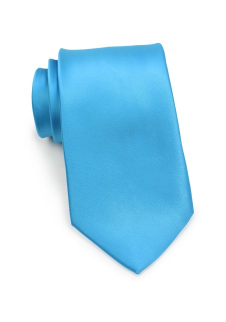 Necktie in Cyan Blue