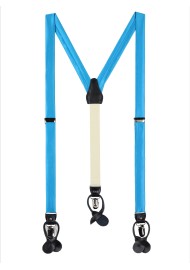 Cyan Blue Suspenders