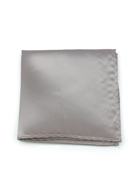 Elegant Silver Pocket Square