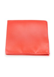 Neon Coral Pocket Square