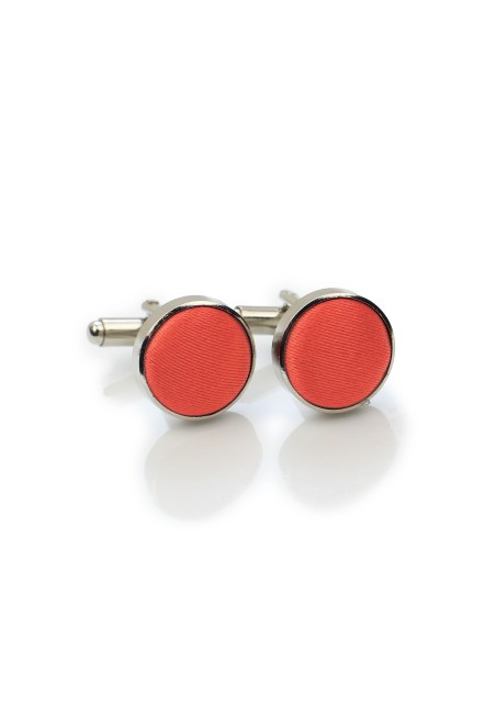 Neon Coral Cufflinks