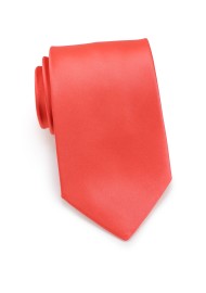 Neon Coral Necktie