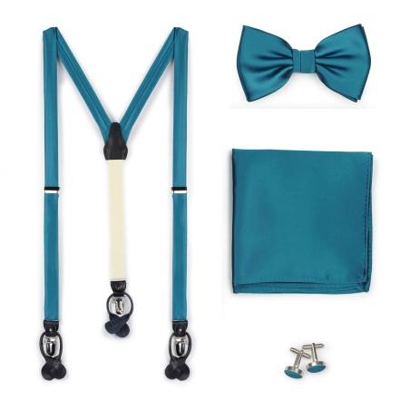 Formal Oasis Mens Bow Tie and Suspender Set