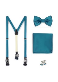 Formal Oasis Mens Bow Tie and Suspender Set