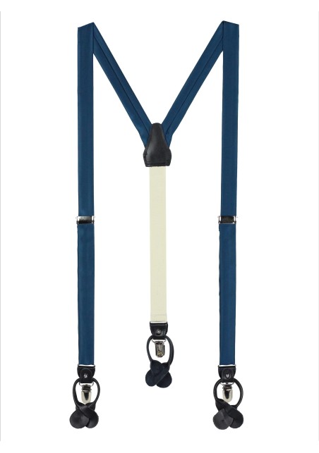 Teal Blue Suspenders