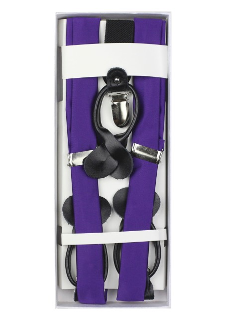 Regency Purple Suspenders in Box