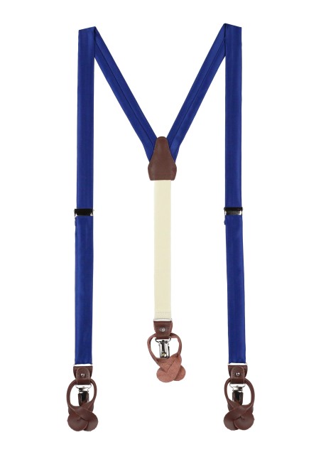 Royal Blue Mens Suspenders