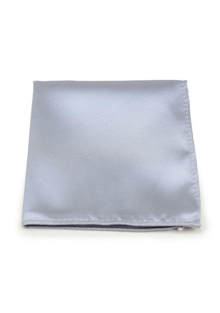 Silver satin Pocket Square