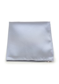 Silver satin Pocket Square