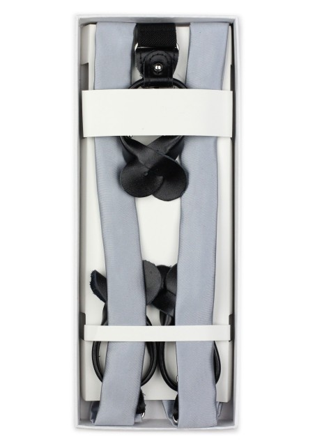 Silver Suspenders in Box