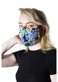 COTTON FLORAL MASK WITH NANO FILTER STYLED