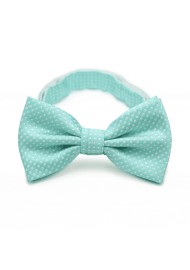 Pin Dot Bow Tie in Seamist