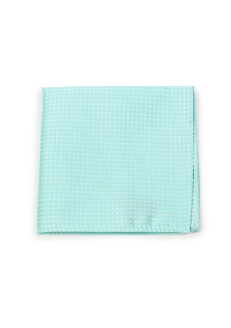 Pin Dot Pocket Square in Seamist