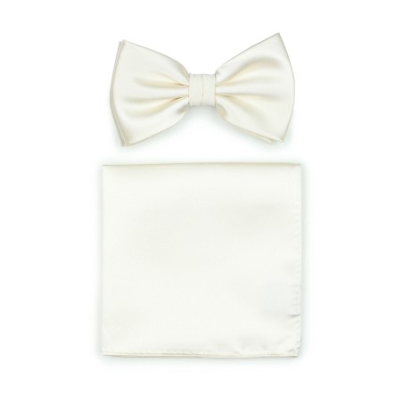 Cream Colored Formal Bowtie Set