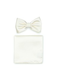 Cream Colored Formal Bowtie Set