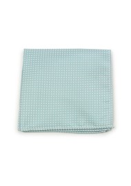 Mint Pin Dot Pocket Square