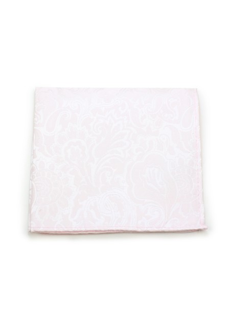 Blush Paisley Pocket Square