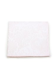 Blush Paisley Pocket Square