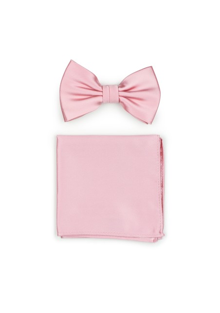 Petal Pink Bow Tie Set