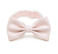 Blush Pink Pin Dot Bow Tie