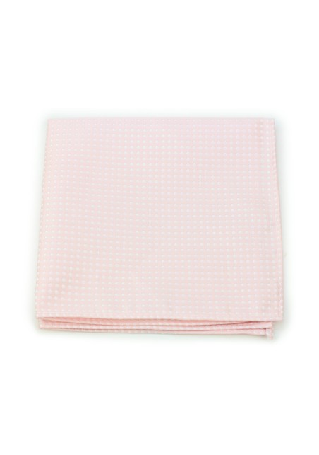 Blush Pink Pin Dot Pocket Square