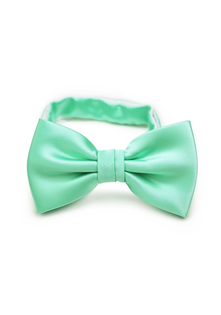 Shiny Mint Bow Tie
