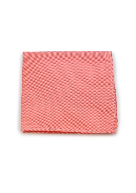 Matte Textured Hanky in Neon Coral