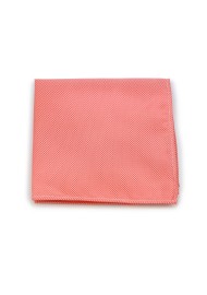 Matte Textured Hanky in Neon Coral