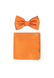 Persimmon Orange Bowtie Set
