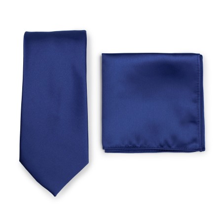 Royal Blue Necktie Set