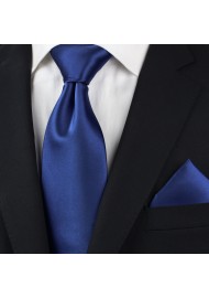 Royal Blue Necktie Set Styled