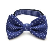 Royal Blue Pin Dot Bow Tie