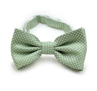 Sage Bowtie with Pin Dots