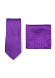 Violet Tie Set in Matte Finish