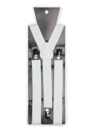 Bright White Elastic Suspenders Packaging