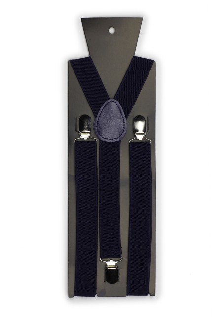 Elastic Band Suspenders in Classic Navy Packaging