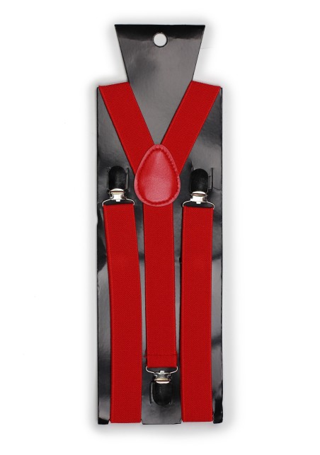 Mens Suspenders in Bright Red Packaging
