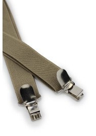 Light Brown Elastic Band Suspenders Clips