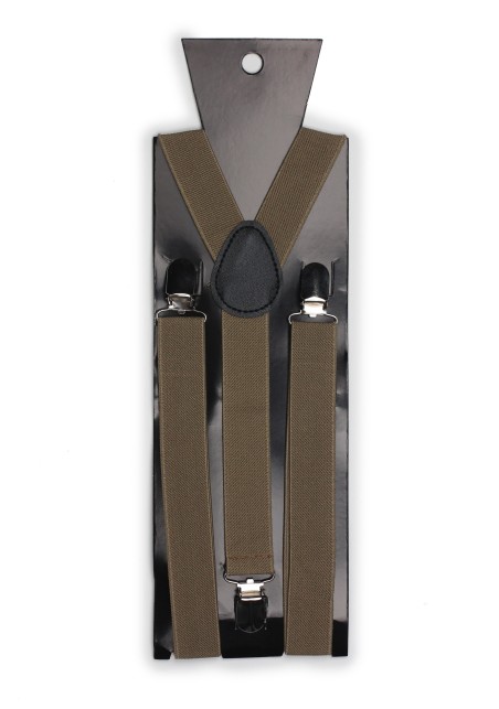 Light Brown Elastic Band Suspenders Packaging