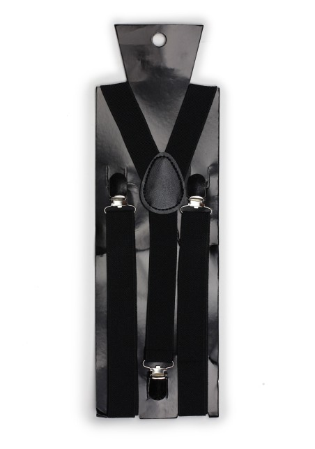 Formal Jet Black Suspenders Packaging